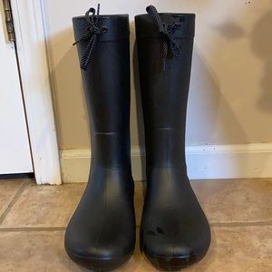 Black Crocs Rainboots (like new!)